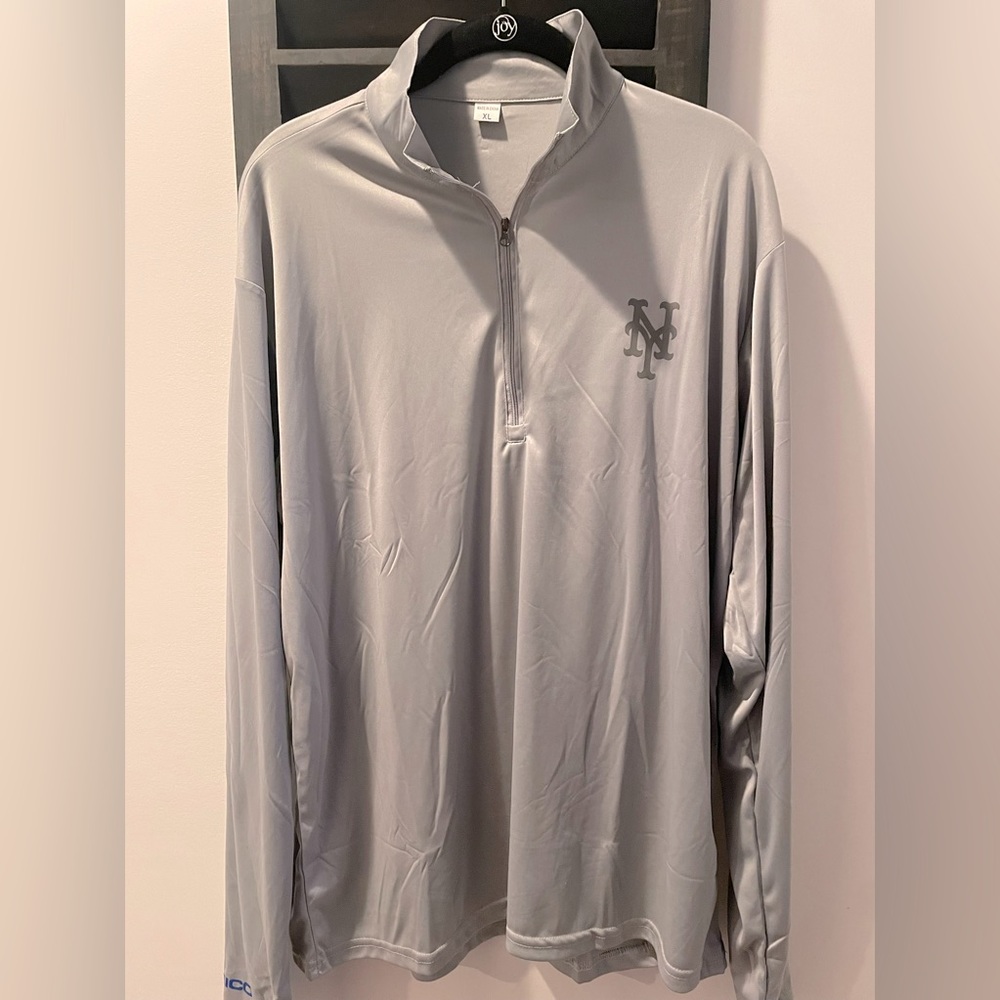 New York Mets long sleeve half zip shirt